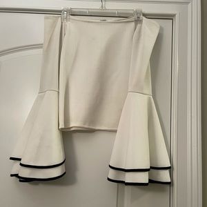 White bell sleeve off shoulder top